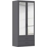rauch Kleiderschrank Schrank Garderobe Ankleide GAMMA Breiten 91/136/181/226/271/315/360 cm (in 3 Ausstattungen BASIC/CLASSIC/PREMIUM (inkl. SOFT-CLOSE-Funktion) verschiedene Griff-Varianten, mit Spiegel TOPSELLER MADE IN GERMANY