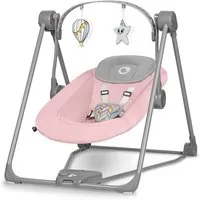 lionelo Babyschaukel OTTO, Spielzeug Karussell, Sicher und stabil, Wippfunktion, 0+ bis 9 kg