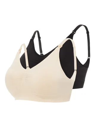 MAMALICIOUS - MLILJA FEED ME BRA NF 2-P A. NOOS Black - Gr. - XL
