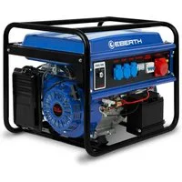 EBERTH Stromerzeuger 5500 Watt Notstromaggregat Stromerzeuger Stromaggregat mit E-Start, 13 PS Benzinmotor, 4-Takt, 3-Phasen, 1x 400V, 3x 230V