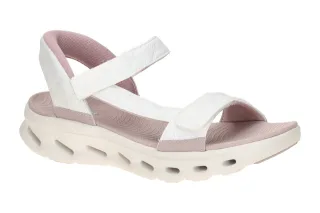 Skechers 141276 WPK Damen Sandale wei?/pink, GLIDE STEP Technologie