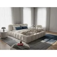 wonello Polsterbett Milia (das Original), Bett mit Bettkasten und Lattenrost – eleganter Boucle-Stoff