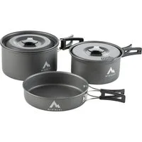 McKINLEY Outdoor-Küche Kochgeschirr SET MCK202 GREY DARK / BLACK