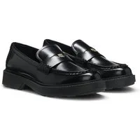 HUGO Angey Slipper Loafer, Schlupfschuh, Halbschuh mit Label