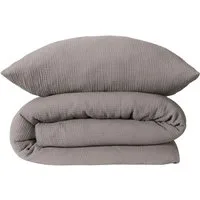 Schiesser Bettwäsche Molly aus supersofter Musselin-Qualität in gedeckten Farben, Musselin, 2 teilig, Made in Green