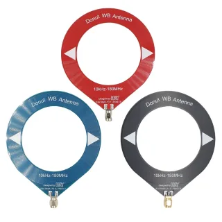 Donut Broadband Antenna 10kHz-180MHz SMA Male Omnidirectional Shortwave Mediumwave Antenna for Quansheng UV-K5/K6 Walkie