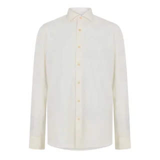 Boss Herren Joe Oxford Hemd mit Spread-Kragen und langen Ärmeln (Weiß)