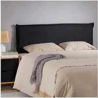IDIMEX Kopfteil VINCEL, Bettkopfteil 160cm, Headboard, Kopfteil gepolstert Stoffbezug schwarz