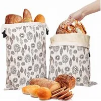 FELIXLEO Brottasche Bienenwachs Brotbeutel 43x33cm Wiederverwendbar 2er., (1-tlg)