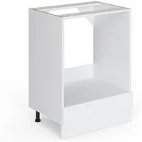 Vicco Herdumbauschrank R-Line, Weiß Hochglanz/Weiß, 60 cm ohne Arbeitsplatte (1-St)