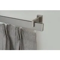 GARESA Innenlaufschiene FLAT, 1-läufig, Wunschmaßlänge, verschraubt, Aluminium, Rechteckprofil, Wandmontage, perfekter Lauf, modern, verlängerbar