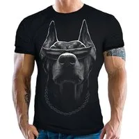 LOBO NEGRO® T-Shirt für Hunde-Fans: Cool Doberman