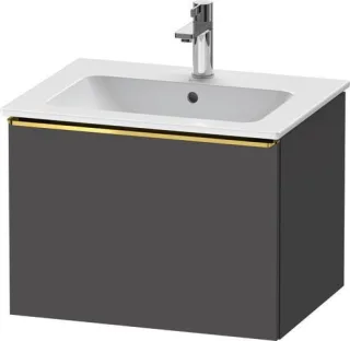 Duravit D-Neo Waschtischunterbau wandhängend Graphit Matt 610x462x440 mm - DE4261034490000 DE4261034490000