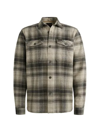 PME Legend - Brushed Grindle Check Overshirt 2 seneca rock - Gr. - L
