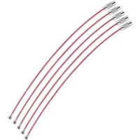 WEBBOMB Schlüsselanhänger Set 5x Drahtringe Schlüsselringe aus Drahtseil 1,5x 150mm Edelstahl Ø45mm