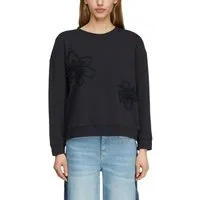 comma Sweatshirt mit Stickerei