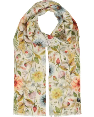 fraas - Schal Schal mit Blumen-Print im Vintage-Design butter cream - Gr. - OS