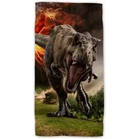 Jerry Fabrics Strandtuch Jurassic World 140x70 cm Baumwolle Badetuch für Strand & Pool