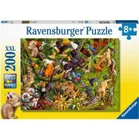Ravensburger Puzzle Bunter Dschungel, 200 Puzzleteile, Made in Germany