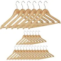 relaxdays Kleiderbügel Set, (24er Set, 24-tlg), 24er Pack
