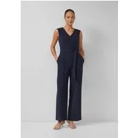 s.Oliver Jumpsuit Overall Ärmelloser Jumpsuit mit Bindegürtel