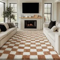 PURECOZY Hochflor-Teppich Mikrofaser-Teppich, Waschbar Weich & Kuschelig, rechteckig, Höhe: 40 mm, geeignet für verschiedene Innenräume, 60x180 cm