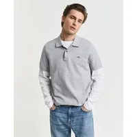 Gant Poloshirt REG SHIELD SS PIQUE POLO mit Logo und Flachstrickkragen 100% Baumwolle Pique