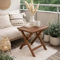 ESTEXO Gartentisch Beistelltisch Holztisch Lounge Tisch Kaffeetisch Klapptisch Akazie