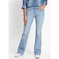 bonprix Bootcut-Jeans Slim Fit Passform, aus Baumwollmischung mit Stretch-Anteil