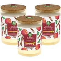Air Wick Duftkerze 3 x Air Wick Duft Stimmungskerze Bratapfel & Zimtstangen je 185g