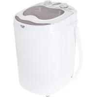 Adler Mini-Waschmaschine AD 8055, Schleudern, 3 kg, Camping, Reisen, Singelhaushalt, kompakt, weiß
