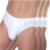 HERMKO Slip 3300 (Pack, 3er) 100 % Bio-Baumwolle Sportslip mit Dehnbund basic hergestellt in EU