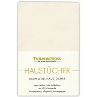 Traumschloss Betttuch Haustuch, 100% Baumwolle, Gummizug: ohne, (1 Stück), aus 100% Baumwolle, ohne Gummizug