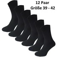 Garcia Pescara Basicsocken Classic Socken Strümpfe aus Baumwolle in schwarz (12-Paar) Baumwolle