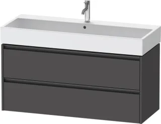 Duravit Ketho.2 Waschtischunterbau wandhängend Graphit Matt 1184x460x549 mm - K25279049490000 K25279049490000