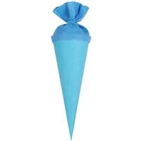 itenga Schultüte itenga Geschwister - Bastelschultüte 35cm mit Filzverschluss HELLBLAU