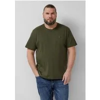 s.Oliver Kurzarmshirt T-Shirt T-Shirt in Flammgarnstruktur mit Brusttasche