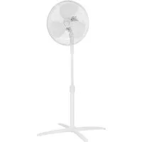 KUMTEL Standventilator, 40 cm Durchmesser, 80° Oszillation, ventilator mit kühlung kalt, Höhenverstellbar