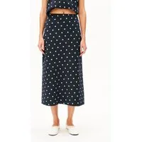 Armedangels Jerseyrock LENOVAA DOT Rock aus Viskose-Mix (Regular Fit) Midi