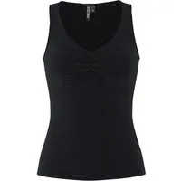 pieces Langarmshirt PCMALIVA SL V-NECK TOP JRS NOOS BC