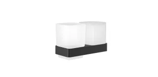 emco loft Glashalter/Seifenspender Glasteile satiniert, schwarz, 053113301 053113301