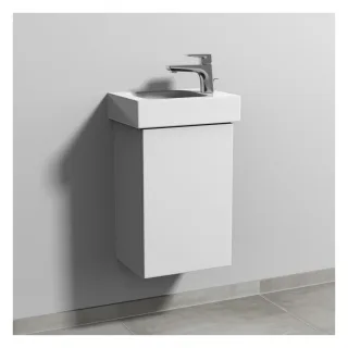 Sanipa 3way Waschtischunterbau zu Geberit iCon Waschtisch mit 1 Tür, Weiß-Soft SM65843