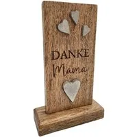 Meinposten Deko-Schriftzug Holzschild MAMA Holztafel Geschenk Mutter Höhe 20 cm (1 St)