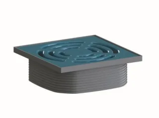 Dallmer Aufsatz DallDrain Pure, himmelblau, 120 x 120 mm, 518231 518231