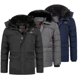 Höhenhorn Achalm Herren Winter Jacke Quilted Steppjacke Gefüttert Winterjacke XL Dunkelblau