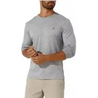 Polo Ralph Lauren Longsleeve Interlock Pony Langarm gerippter Rundhalsausschnitt und Ärmelabschlüsse