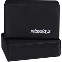 relaxdays Yogablock im 2er Set, schwarz
