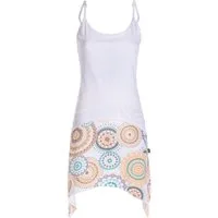 Vishes Sommerkleid Asymmetrisches Damen Sommerkleid aus Baumwolle im Lagenlook Alternative Mode, Boho, Hippie, Ethno, Festival