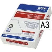 Otto Office Druckerpapier Standard, Format DIN A3, 80 g/m², 161 CIE, 500 Blatt