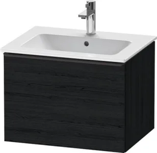Duravit D-Neo Waschtischunterbau wandhängend Eiche Schwarz Matt 610x462x440 mm - DE42610BD160000 DE42610BD160000